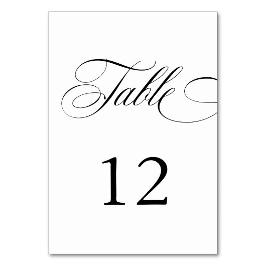 Elegante kalligrafie Amerikaanse stijl handschrift Kaart (Voorkant)