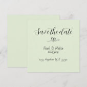 Elegante kalligrafie Bewaar de Datum Uitnodigingen (Voorkant / Achterkant)