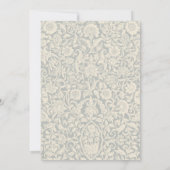 Elegante kalligrafie bloemenbruiloft kaart (Achterkant)