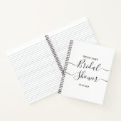 Elegante Kalligrafie Bruids Gift Notitieboek (Binnen)