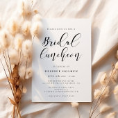 Elegante kalligrafie bruids lunch kaart