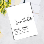 Elegante kalligrafie bruiloft Bewaar de datum Save The Date
