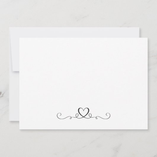 Elegante Kalligrafie Bruiloft Eenvoudige Save the Save The Date (Achterkant)