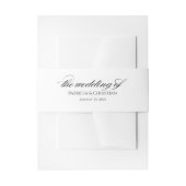 Elegante kalligrafie bruiloft modern uitnodigingen wikkel (Voorkant Voorbeeld)