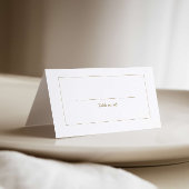 Elegante kalligrafie bruiloft tent plaats kaart plaatskaartje