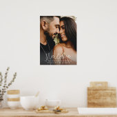 Elegante kalligrafie bruiloft welkom teken Poster (Keuken)