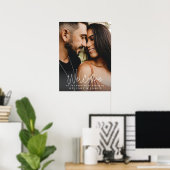 Elegante kalligrafie bruiloft welkom teken Poster (Thuiskantoor)