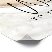 Elegante kalligrafie bruiloft welkom teken Poster (Hoek)