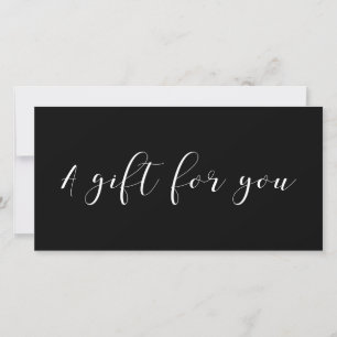 Elegante kalligrafie cadeaubon