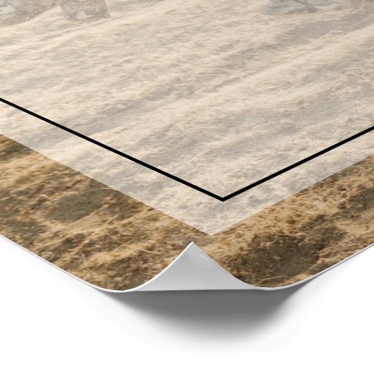 Elegante kalligrafie chic script bruiloft welkom poster (Hoek)