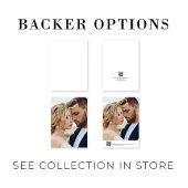 Elegante Kalligrafie Classic Wedding Save the Date Acryl Uitnodigingen