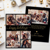 Elegante kalligrafie collage Kerstmis gelukkig Feestdagenkaart