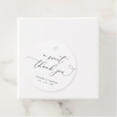 Elegante kalligrafie Een zoete dank u bruiloft Bedankjes Labels (In situ)