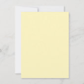 Elegante kalligrafie Eenvoudig lichtgeel dank u Bedankkaart (Achterkant)