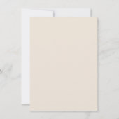 Elegante kalligrafie eenvoudige crème dank u bedankkaart (Achterkant)