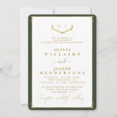 ELEGANTE KALLIGRAFIE EN LIJST GOLDEN CHIQUE BRUILO KAART (Voorkant)