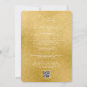 ELEGANTE KALLIGRAFIE EN LIJST GOLDEN CHIQUE BRUILO KAART (Achterkant)