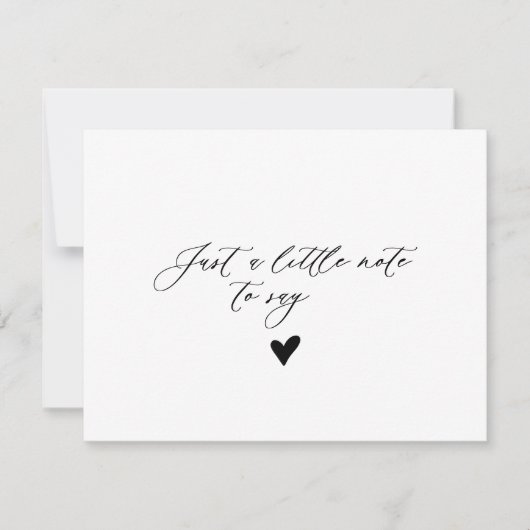 Elegante kalligrafie Formele Baby Aankondiging Kaa (Voorkant)