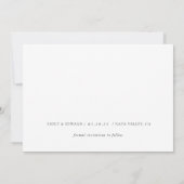 Elegante kalligrafie foto save the date (Achterkant)