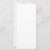 Elegante kalligrafie fotostrip bewaart de datum kaart (Achterkant)