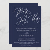 Elegante kalligrafie "Gaarne uw aanwezigheid" Mari Kaart (Voorkant / Achterkant)