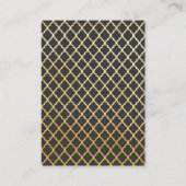 Elegante kalligrafie gouden ontvangst bijlage kaar (Achterkant)