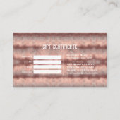 Elegante kalligrafie Gouden professionele schoonhe Klantenkaartje (Achterkant)