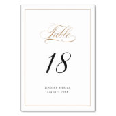 Elegante kalligrafie gouden script moderne bruilof kaart (Voorkant)