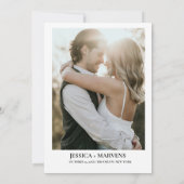 Elegante kalligrafie Herfst pompoen bruiloft Save The Date (Achterkant)