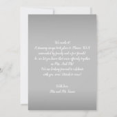 Elegante kalligrafie Het is officieel Huwelijk Aankondiging (Achterkant)