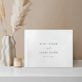 Elegante kalligrafie huwelijkskaart gastenboek