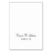 Elegante kalligrafie individuele plaats kaarten (Voorkant)