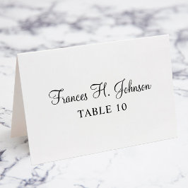 Elegante kalligrafie individuele plaats kaarten