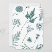 Elegante kalligrafie Jade Green Save the Date Kaart (Achterkant)