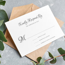 Elegante  kalligrafie klassiek formele bruiloft