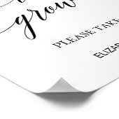 Elegante kalligrafie laat liefde groeien gunst tek poster (Hoek)