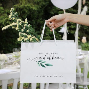 Elegante kalligrafie Maid of Honor-voorstel Groot Cadeauzakje