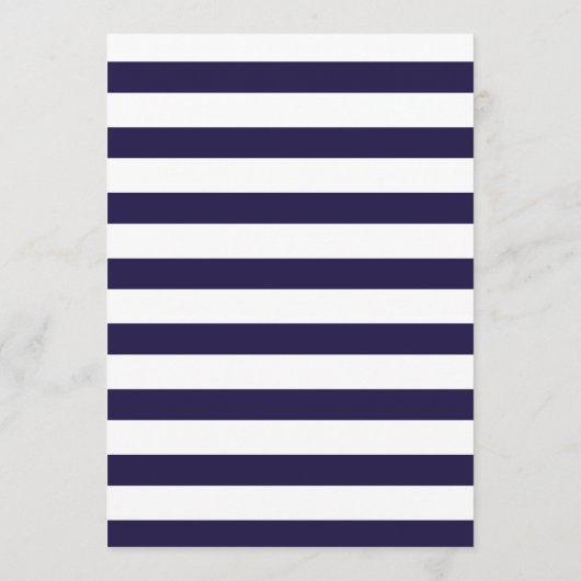 Elegante kalligrafie marineblauw script bruiloft m menu (Achterkant)