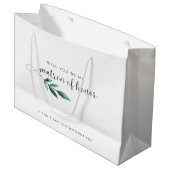 Elegante kalligrafie Matron of Honor-voorstel Groot Cadeauzakje (Voorkant Gekanteld)