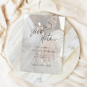 Elegante kalligrafie Minimalistische foto Sla de d Kaart