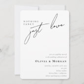 Elegante kalligrafie moderne QR-code details bruil Kaart (Voorkant)