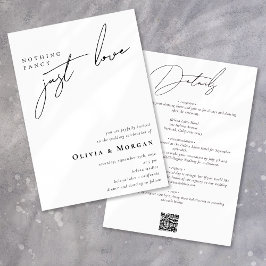 Elegante kalligrafie moderne QR-code details bruil Kaart