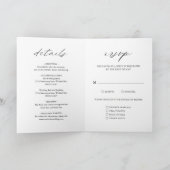Elegante kalligrafie moderne trouwdag (Binnen)