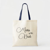 Elegante kalligrafie moeder van de bruid bruids- tote bag (Voorkant)