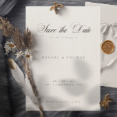 Elegante kalligrafie monogram zwart wit bruiloft save the date