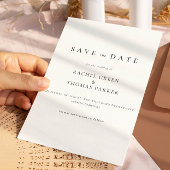 Elegante kalligrafie monogram zwart wit bruiloft save the date