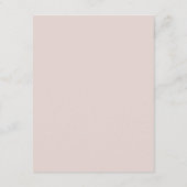 Elegante kalligrafie multifunctioneel aanpasbaar informatiekaartje (Achterkant)