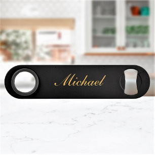 Elegante kalligrafie naam chic snel flesopener speed flessenopener