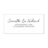 Elegante kalligrafie Retouradres Aangepast Zelfinktende Stempel (Design)