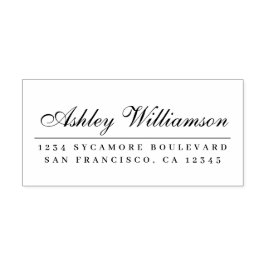 Elegante kalligrafie retouradres  zelfinktende stempel